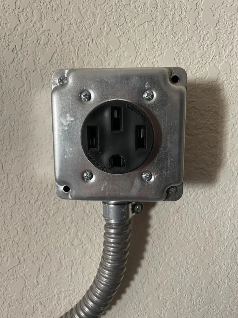 NEMA 14-50 outlet installed for Electrical Panel Upgrade in Pittsburg